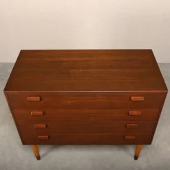 Commode en teck et hêtre de Børge Mogensen, Søborg Møbler