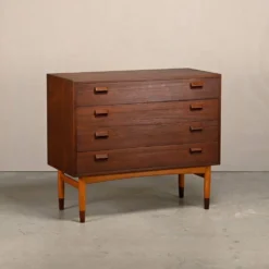 Commode en teck et hêtre de Børge Mogensen, Søborg Møbler