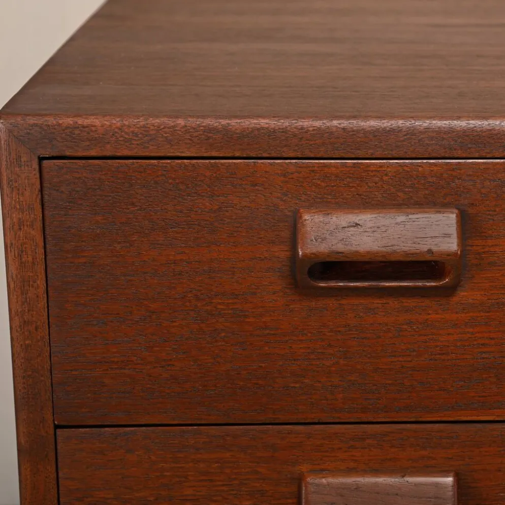 Commode en teck et hêtre de Børge Mogensen, Søborg Møbler