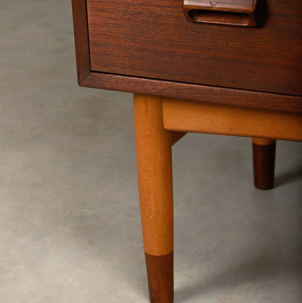 Commode en teck et hêtre de Børge Mogensen, Søborg Møbler