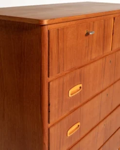 Commode en teck scandinave, années 1960