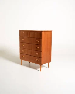 Commode en teck scandinave, années 1960