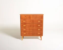 Commode en teck scandinave, années 1960