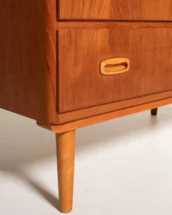 Commode en teck scandinave, années 1960