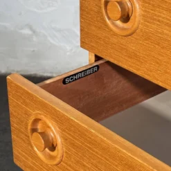 Commode en teck Schreiber, années 1970