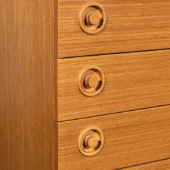 Commode en teck Schreiber, années 1970