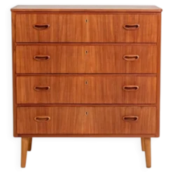 Commode en teck suédois, années 1960
