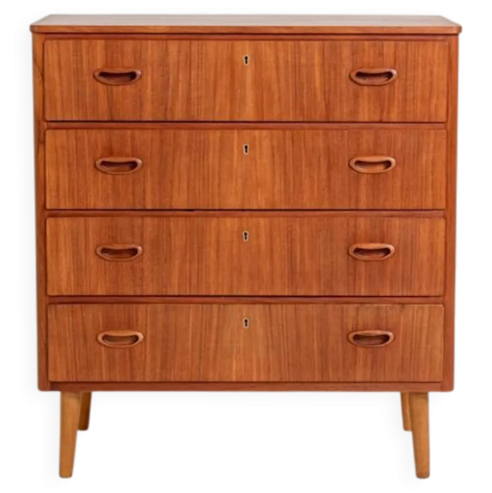 Commode en teck suédois, années 1960