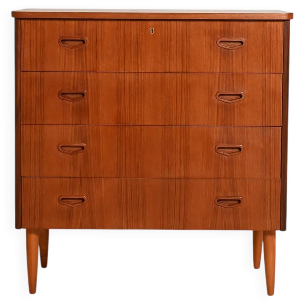 Commode en teck suédois, années 1950