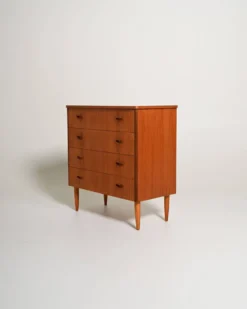 Commode en teck suédois, années 1950