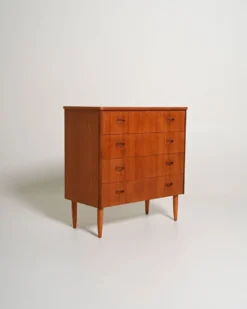 Commode en teck suédois, années 1950