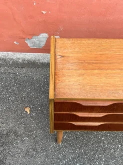 Commode en teck vintage danois / table de nuit, moderne du milieu du siècle, 1960
