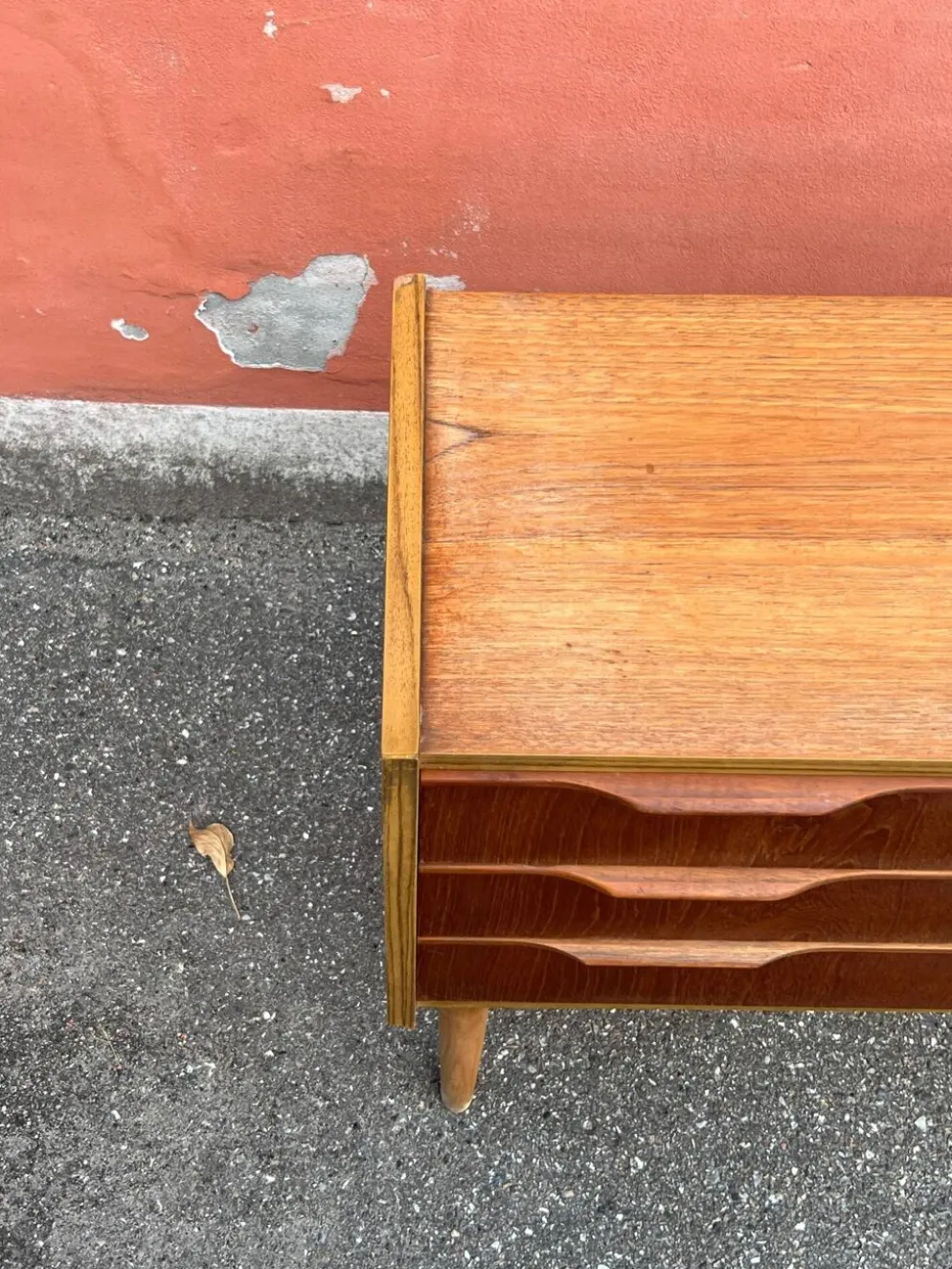 Commode en teck vintage danois / table de nuit, moderne du milieu du siècle, 1960