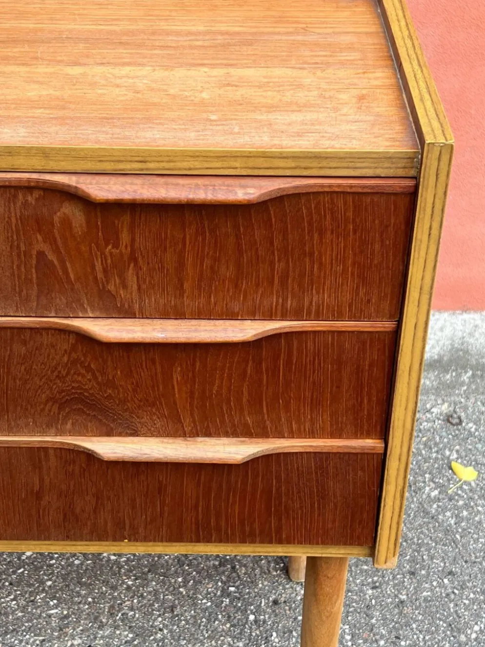 Commode en teck vintage danois / table de nuit, moderne du milieu du siècle, 1960