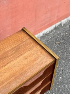 Commode en teck vintage danois / table de nuit, moderne du milieu du siècle, 1960