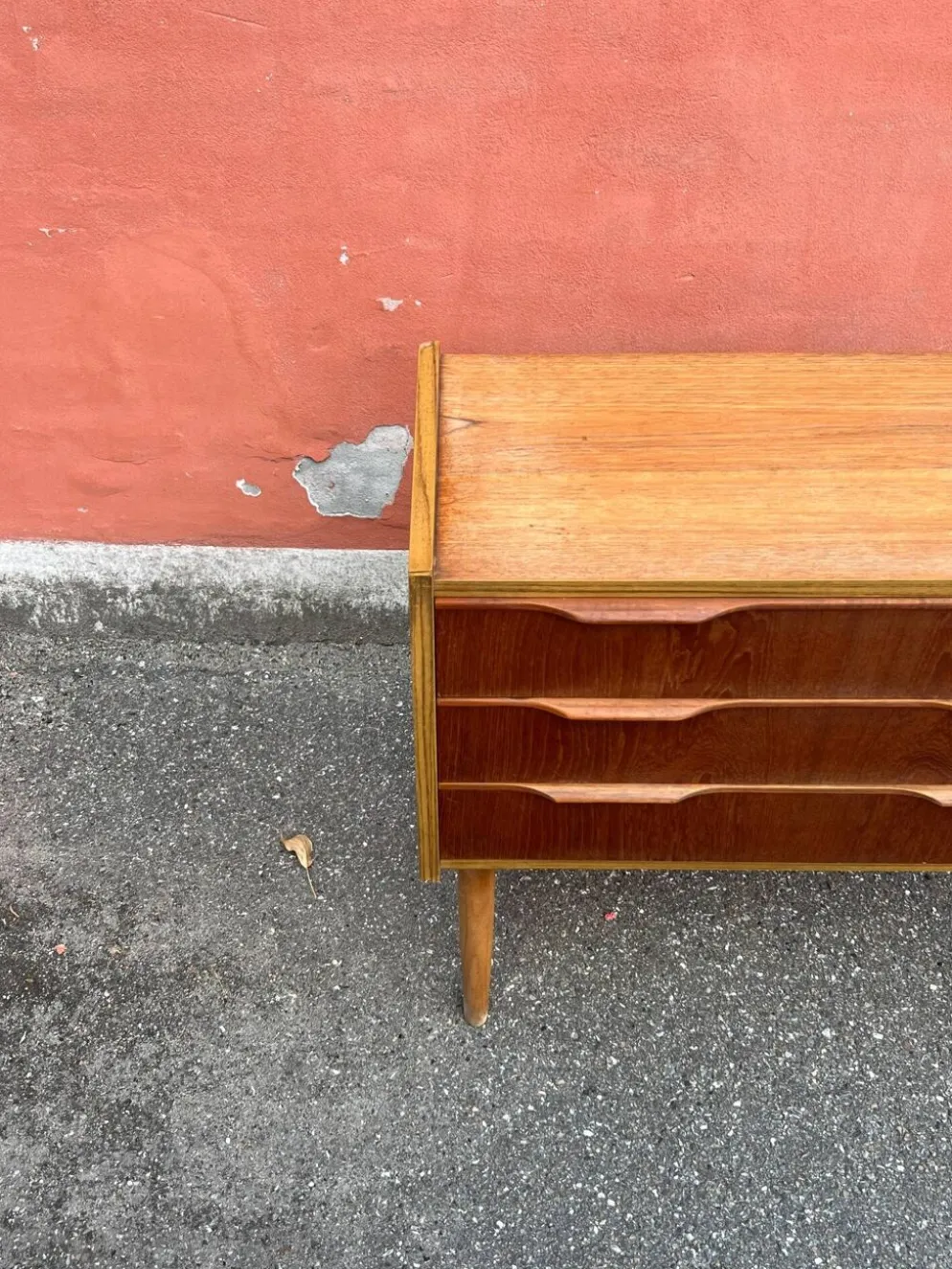 Commode en teck vintage danois / table de nuit, moderne du milieu du siècle, 1960