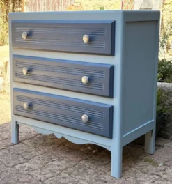 Commode, esprit bord de mer, chic et joyeux, vintage, années 50 / 60
