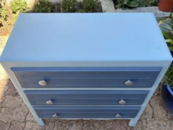 Commode, esprit bord de mer, chic et joyeux, vintage, années 50 / 60