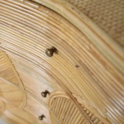 Commode « feuilles » en rotin