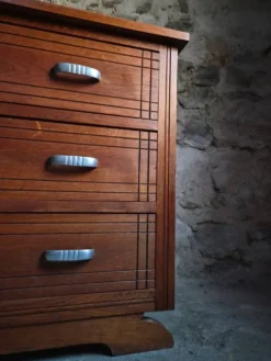 Commode française Art déco en chêne – années 1920/1930