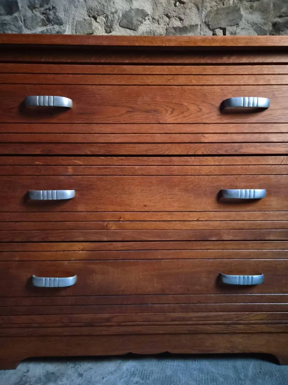 Commode française Art déco en chêne – années 1920/1930