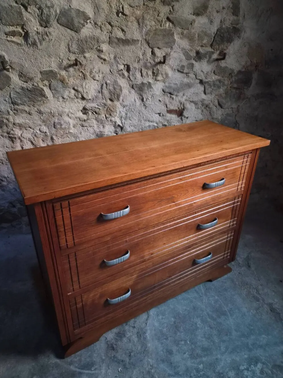 Commode française Art déco en chêne – années 1920/1930