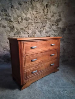 Commode française Art déco en chêne – années 1920/1930