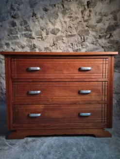 Commode française Art déco en chêne – années 1920/1930