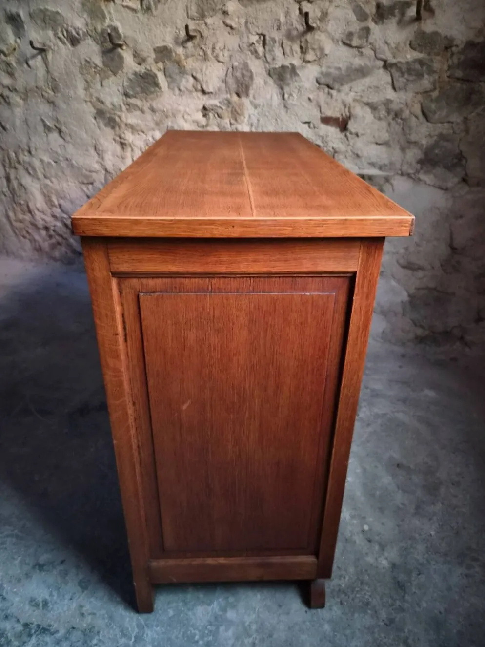 Commode française Art déco en chêne – années 1920/1930