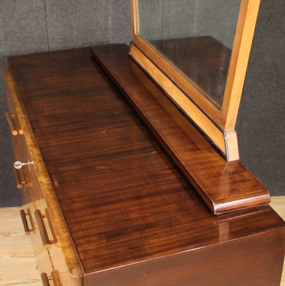 Commode italienne avec miroir des années 1960
