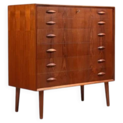 Commode Johannes Sorth en teck Nexo Mobelfabrik Danemark 1960