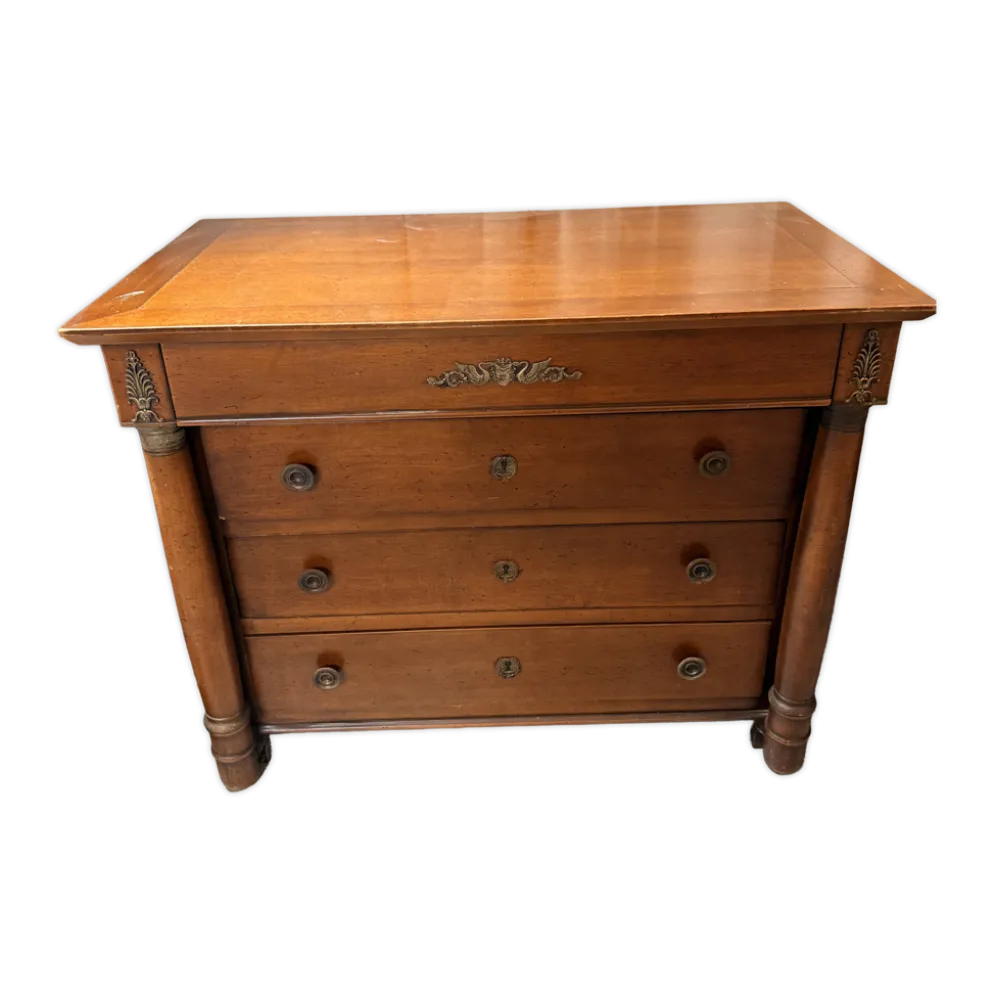 Commode Louis-Philippe en merisier – 4 tiroirs