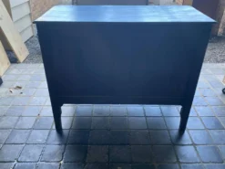 Commode Louis XVI Relookée Bleu Roi et Dorures