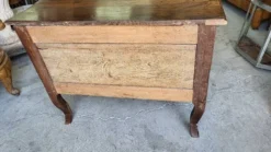 Commode louis xv 2 tiroirs en chene clair du xviii ème siecle ref je