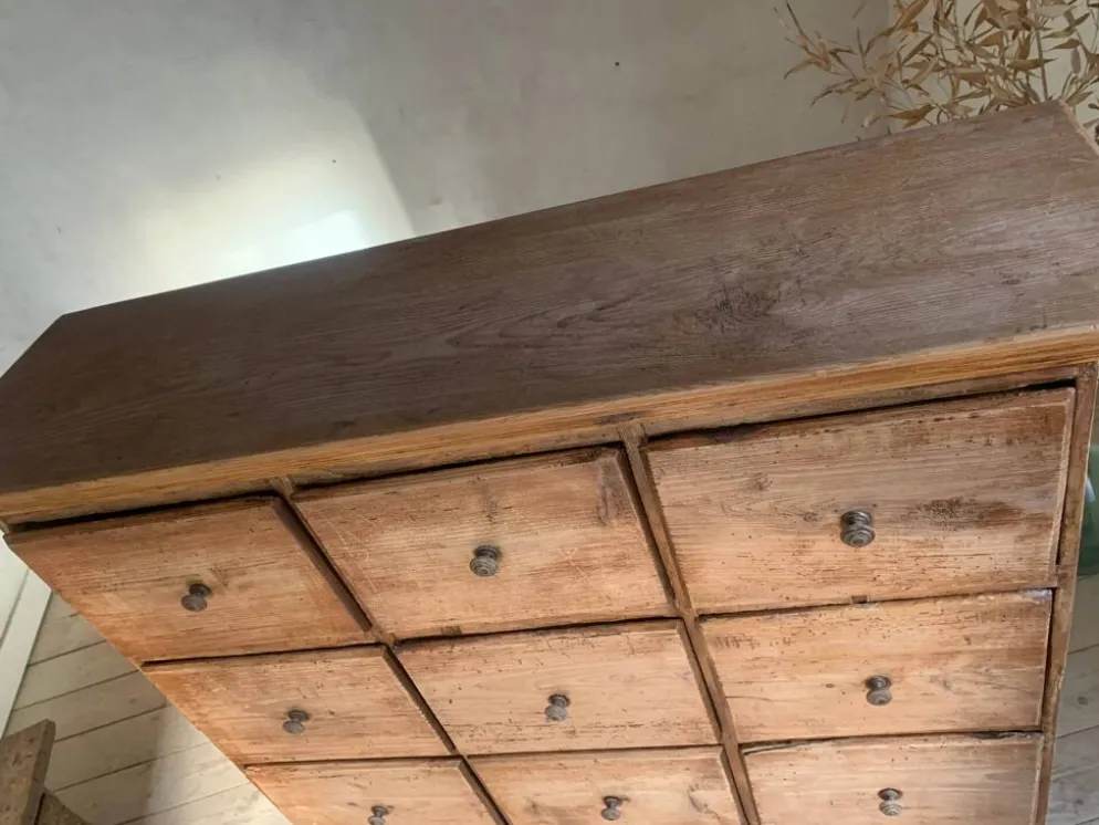 Commode, meuble de mercerie, de métier vintage