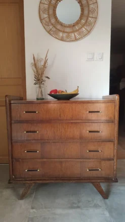 Commode 1960 pieds compas