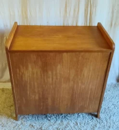 Commode pieds compas en bois - années 50/60