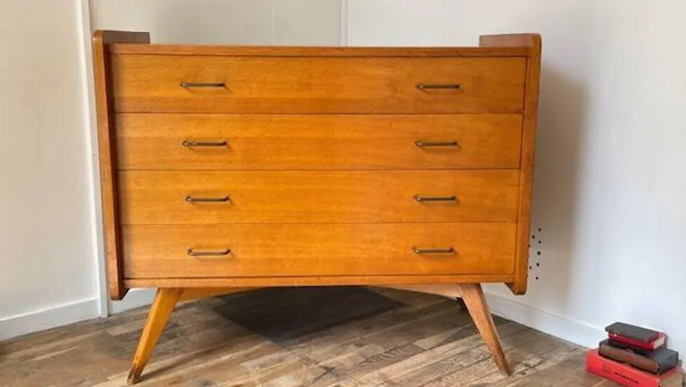 COMMODE Pieds Compas VINTAGE