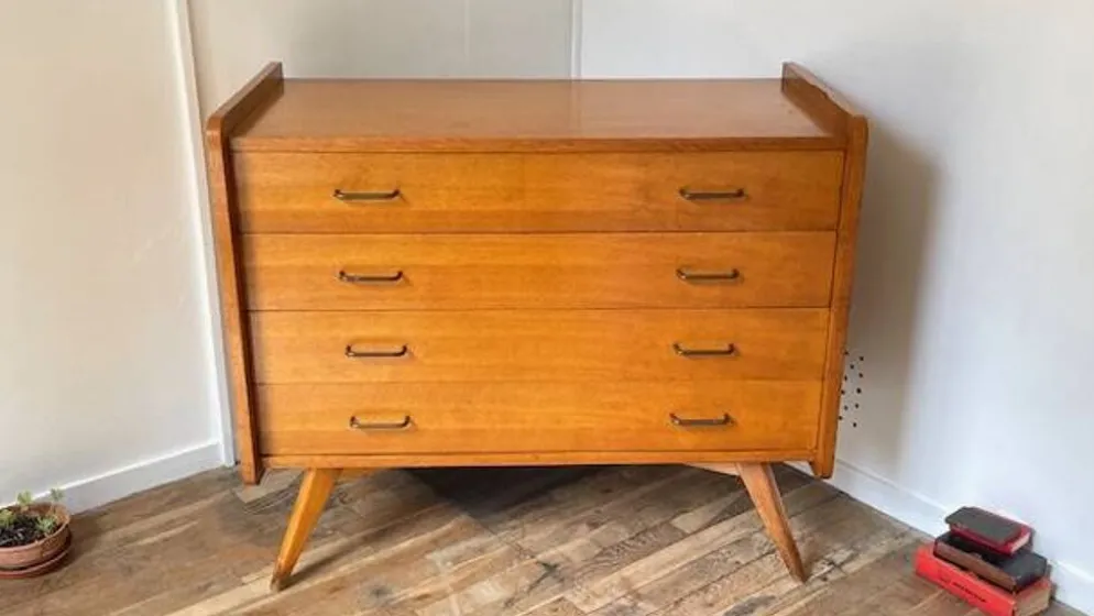 COMMODE Pieds Compas VINTAGE