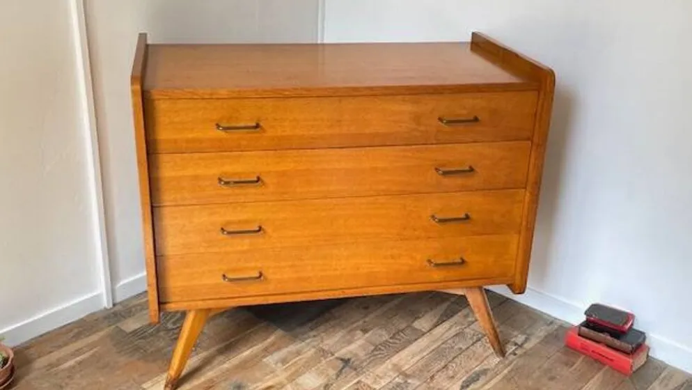 COMMODE Pieds Compas VINTAGE