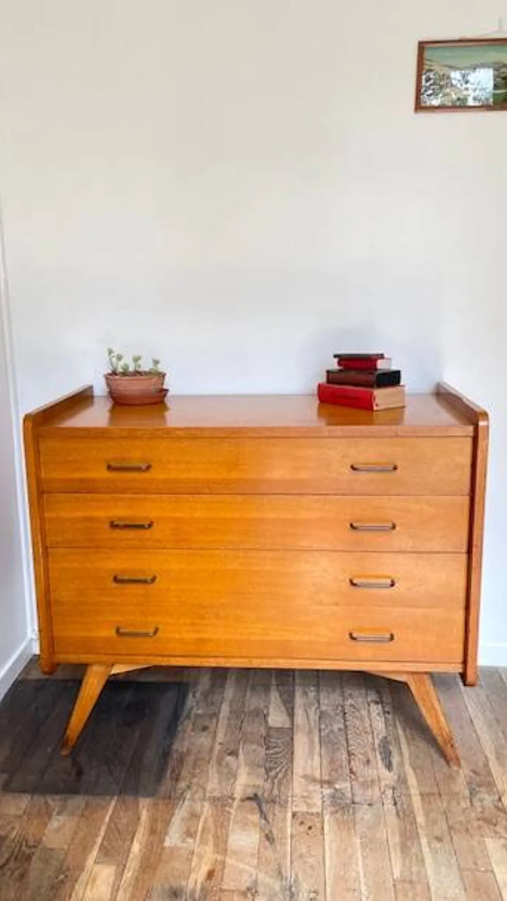 COMMODE Pieds Compas VINTAGE