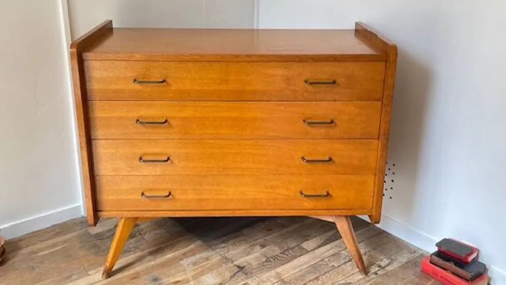 COMMODE Pieds Compas VINTAGE