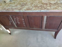 Commode plus table de chevet style louis xv