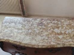 Commode plus table de chevet style louis xv