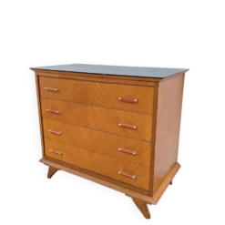 Commode poignées bakélite rouge