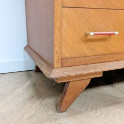 Commode poignées bakélite rouge