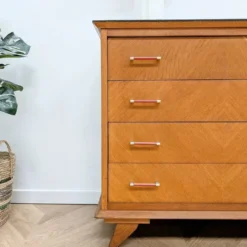 Commode poignées bakélite rouge