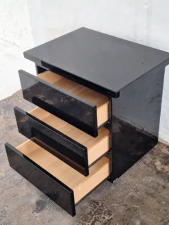 Commode Roche Bobois David Lange, laquée, signée, années 1970.