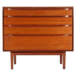 Commode rétro vintage en teck danois Ib Kofod-Larsen milieu du siècle années 60 70