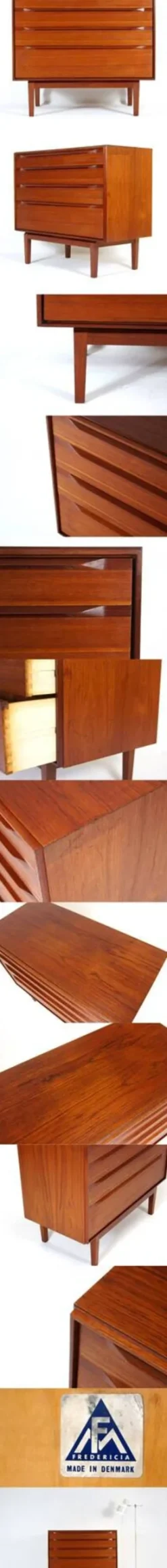 Commode rétro vintage en teck danois Ib Kofod-Larsen milieu du siècle années 60 70